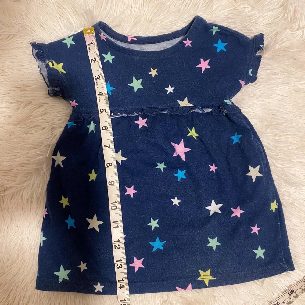 Baby Girl Star Blue Dress